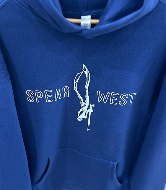 Spear West - Navy Hoodie - Front Print image 1