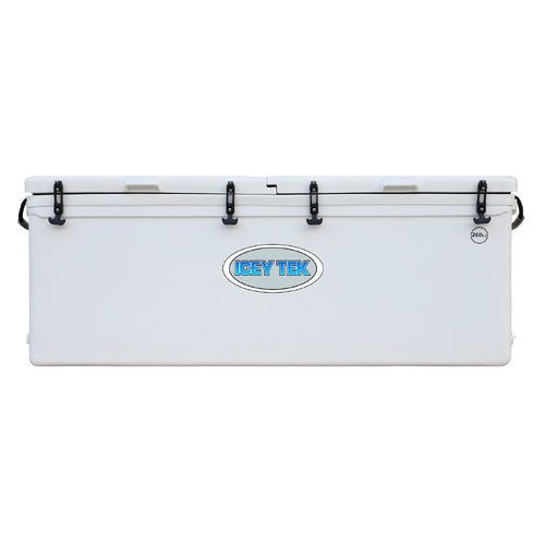 Icey Tek - 260L - Split Lid - Ice Box Cooler - White - Split Lid Right image 0