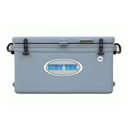 Icey Tek - 70L - Single Lid - Ice Box Cooler - Grey image 0