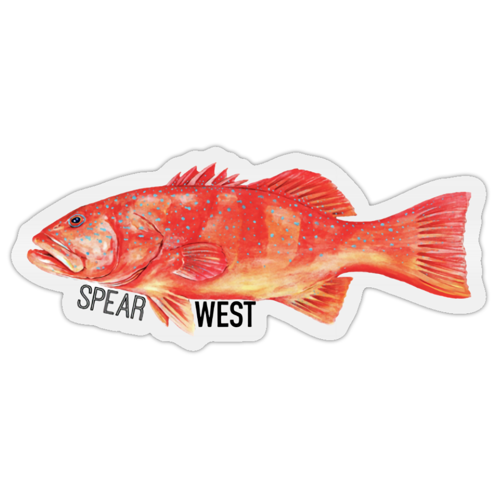 Spear West - Fish Die-Cut Vinyl Stickers - Coral Trout image