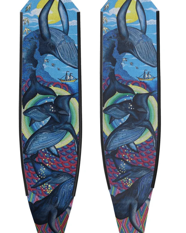 DiveR - Fin Blades - Humpbacks - Composite - Soft, Black Rails image