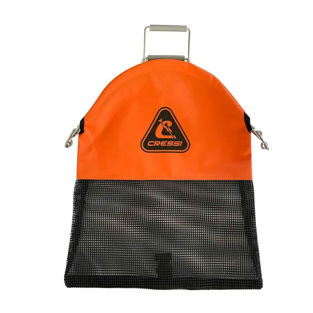 Cressi - Spring Loaded Mesh Catch Bag - Medium - Orange image 0