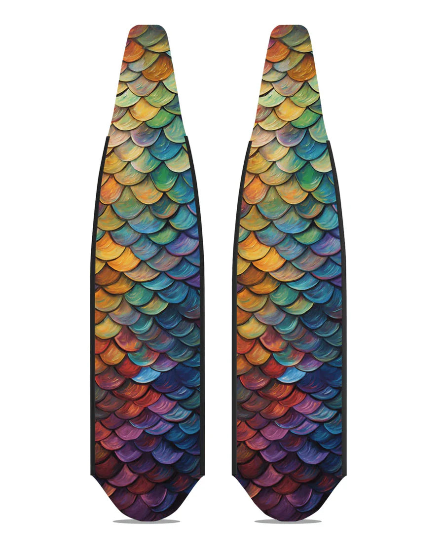 DiveR - Fin Blades - Parrot Fish Scale - Composite - Medium image