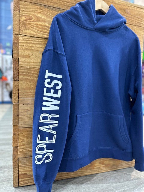 Spear West - Navy Hoodie - Sleeve Print - M image