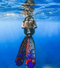 DiveR - Fin Blades - Blue Parrot Fish - Composite image 1