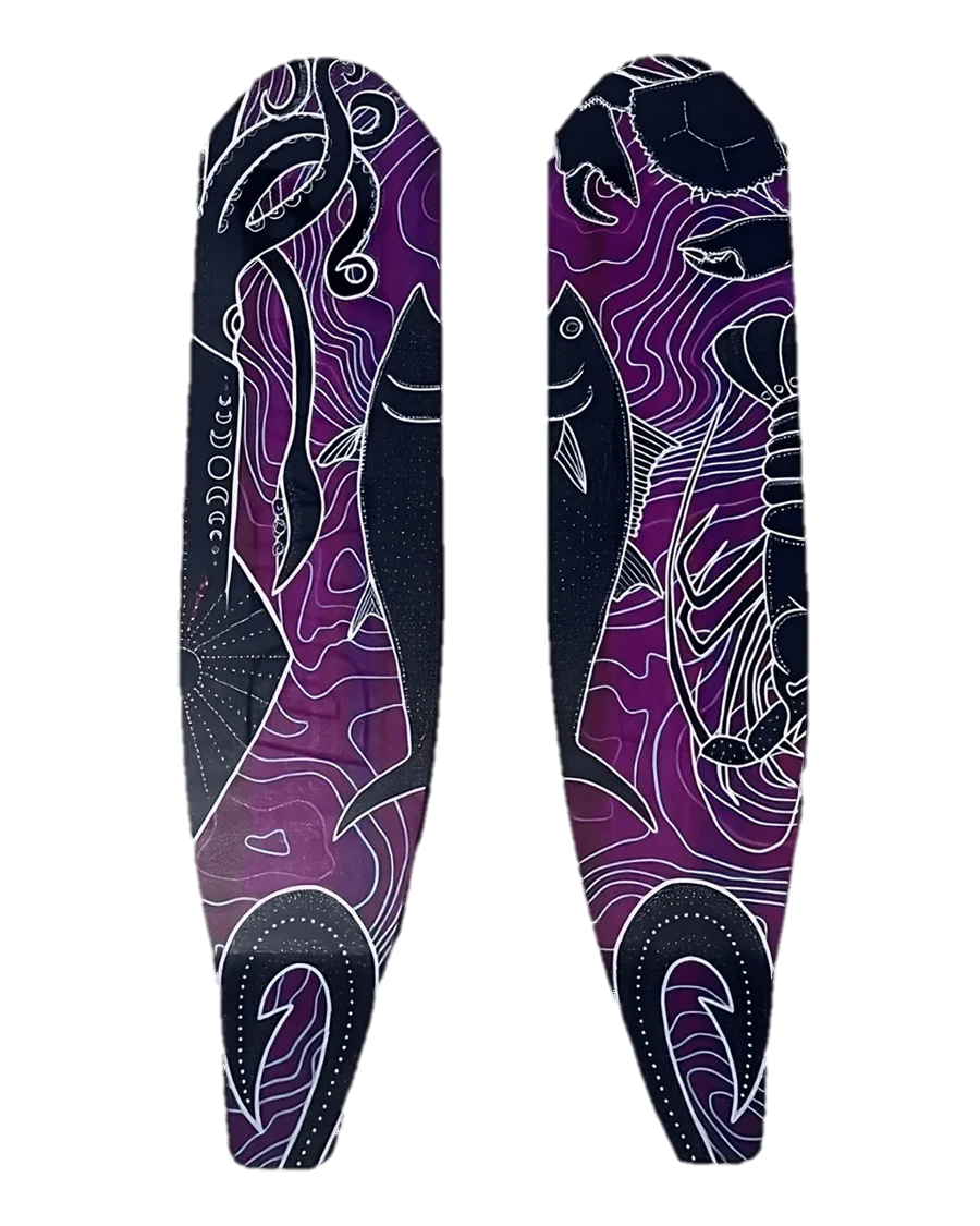 DiveR - Fin Blades - Purple Prey - Carbon - Soft image