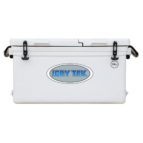 Icey Tek - 70L - Split Lid - Ice Box Cooler - White - Split Lid Right image 0
