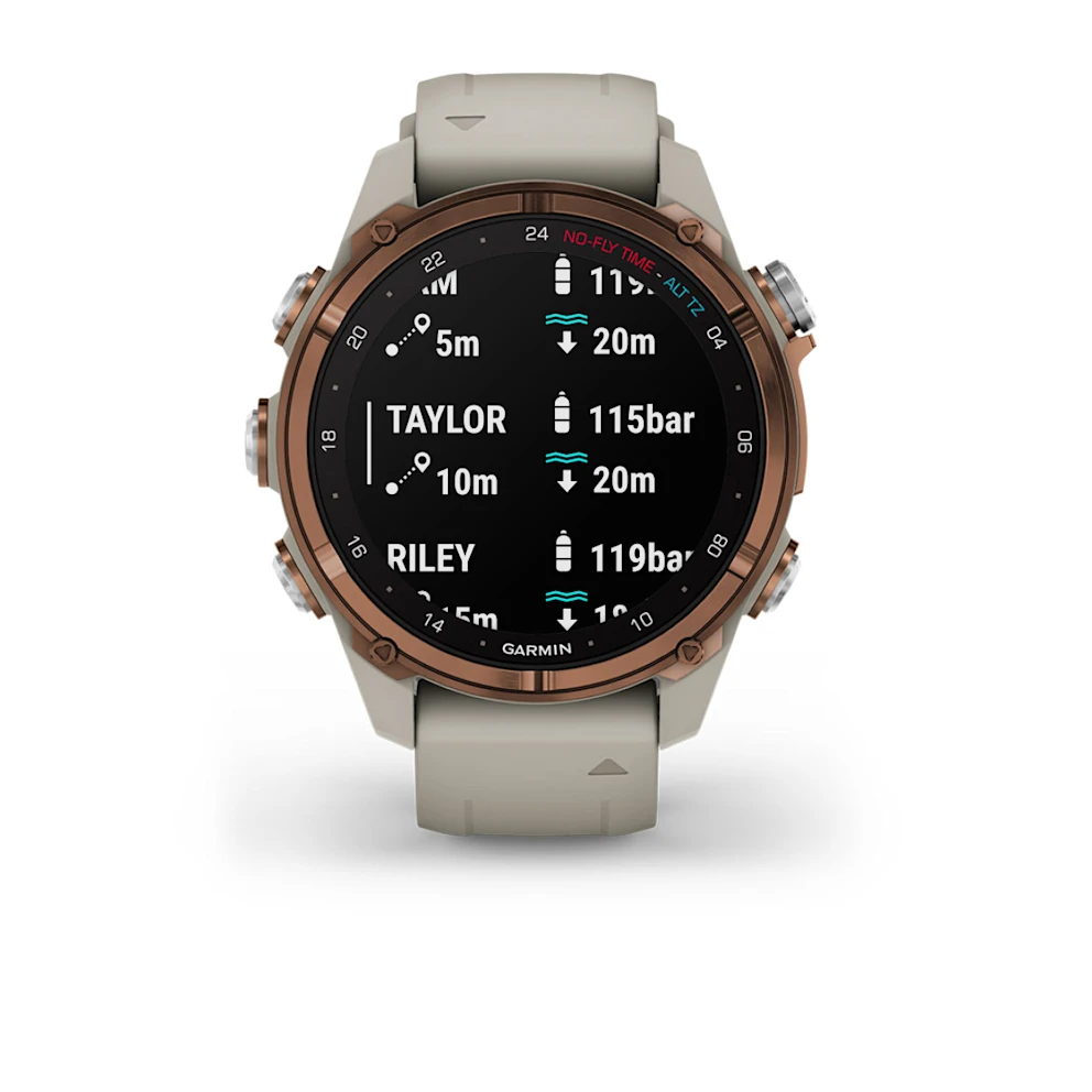 Garmin Descent™ Mk3i – 43 mm - Bronze - Grey Band image 4