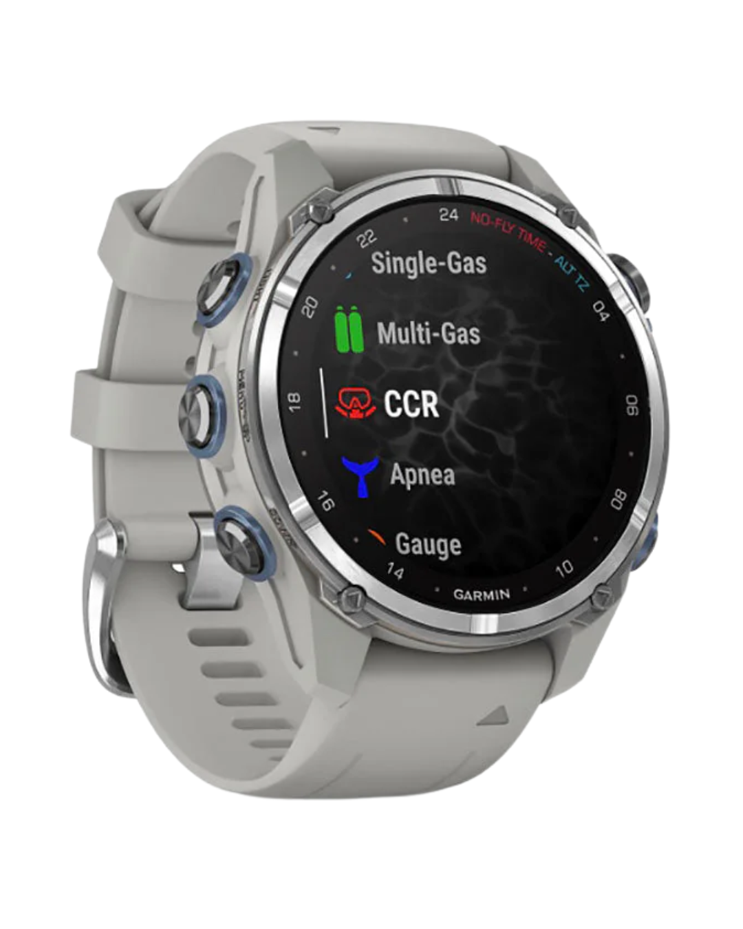 Garmin Descent™ Mk3 - 43mm - S/S - Grey Band image 2