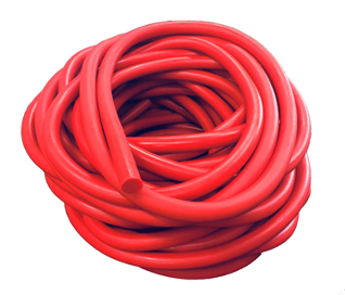 Mannysub - Bulk Rubber Red Progressive Microbore - 14mm - Per 10cm image 0