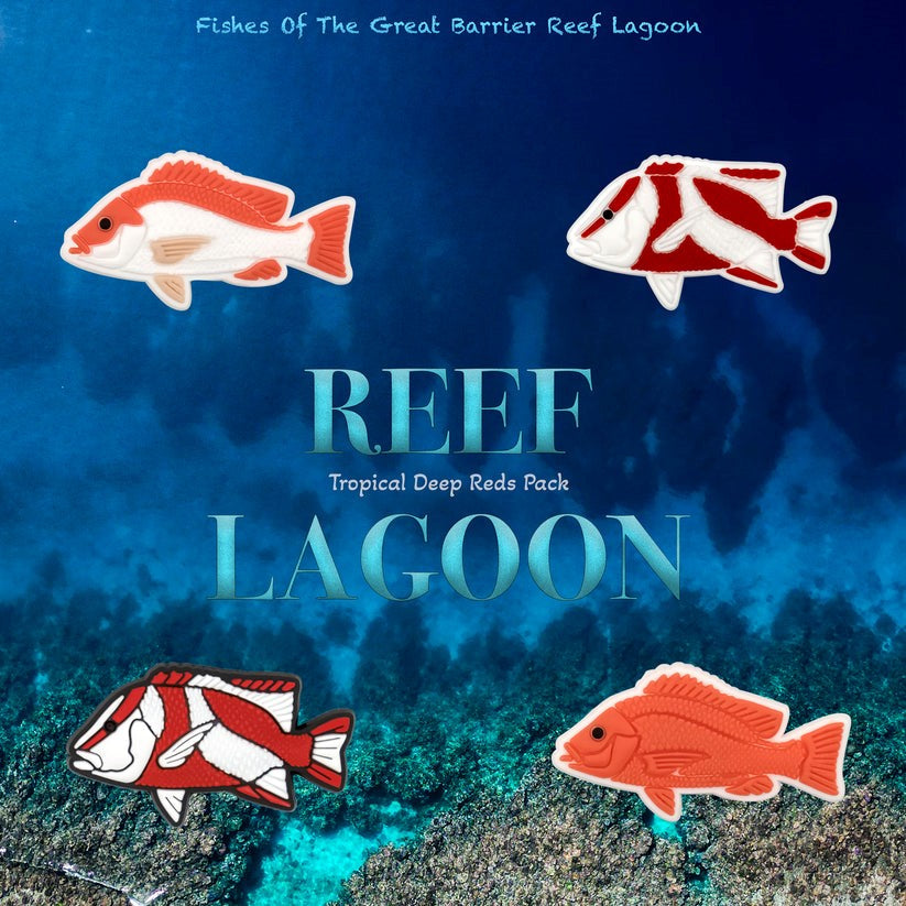 Reef Lagoon - Deep Reds Charms - 4 Pack image 1