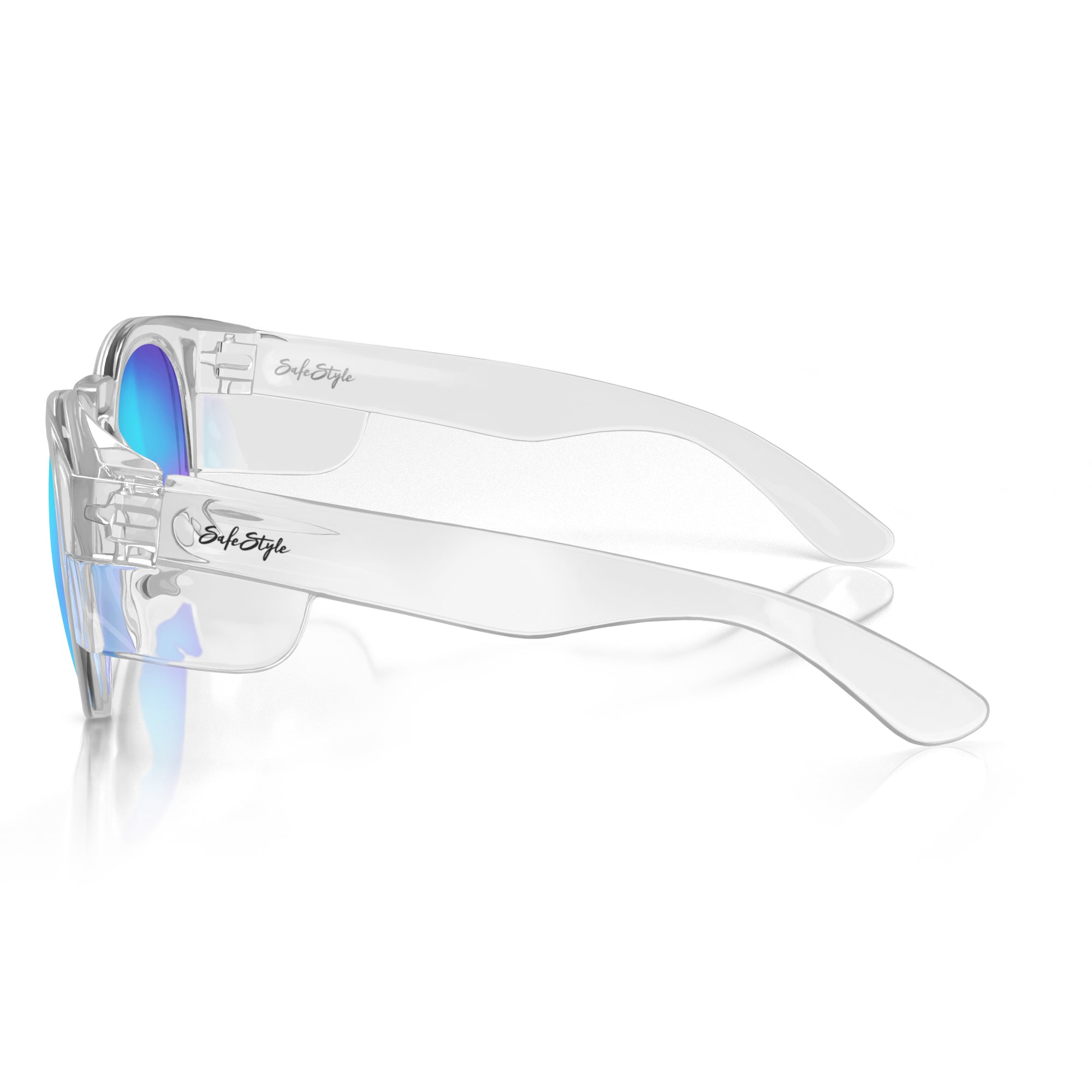 SafeStyle - Cruisers - Clear Frame Mirror Blue - Polarised