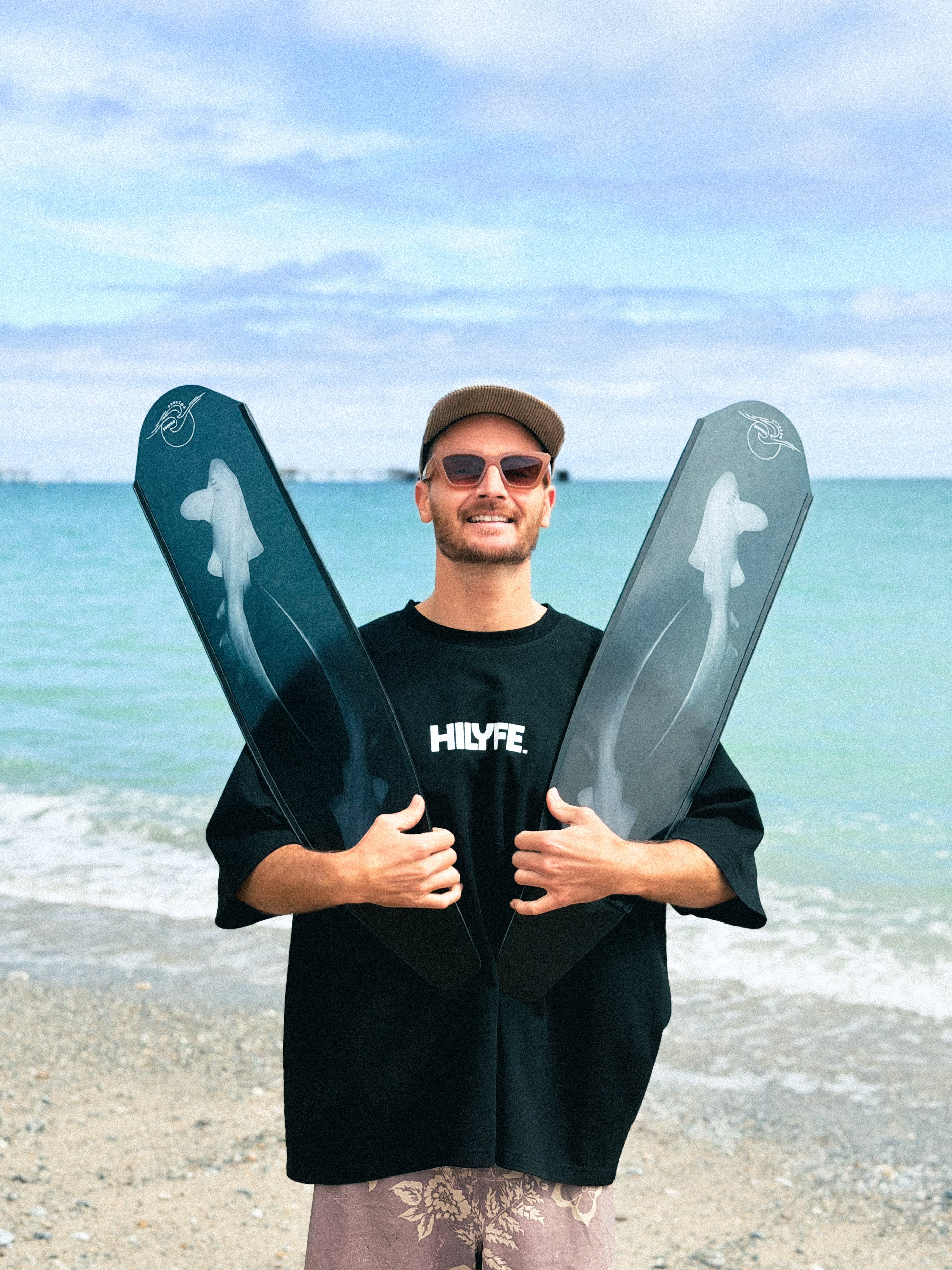 DiveR - Fin Blades - Leopard Shark - Carbon - Limited Edition