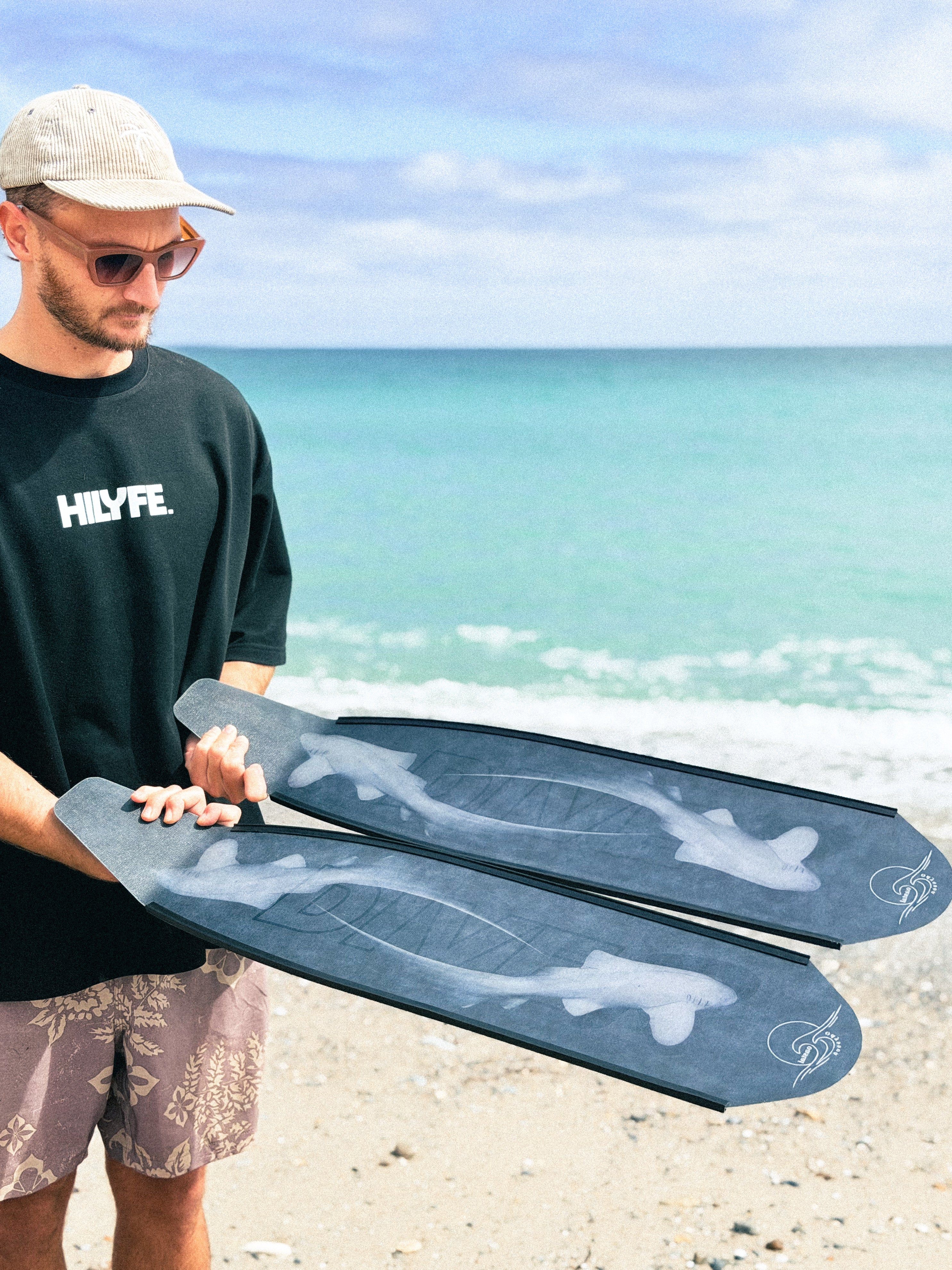 DiveR - Fin Blades - Leopard Shark - Carbon - Limited Edition