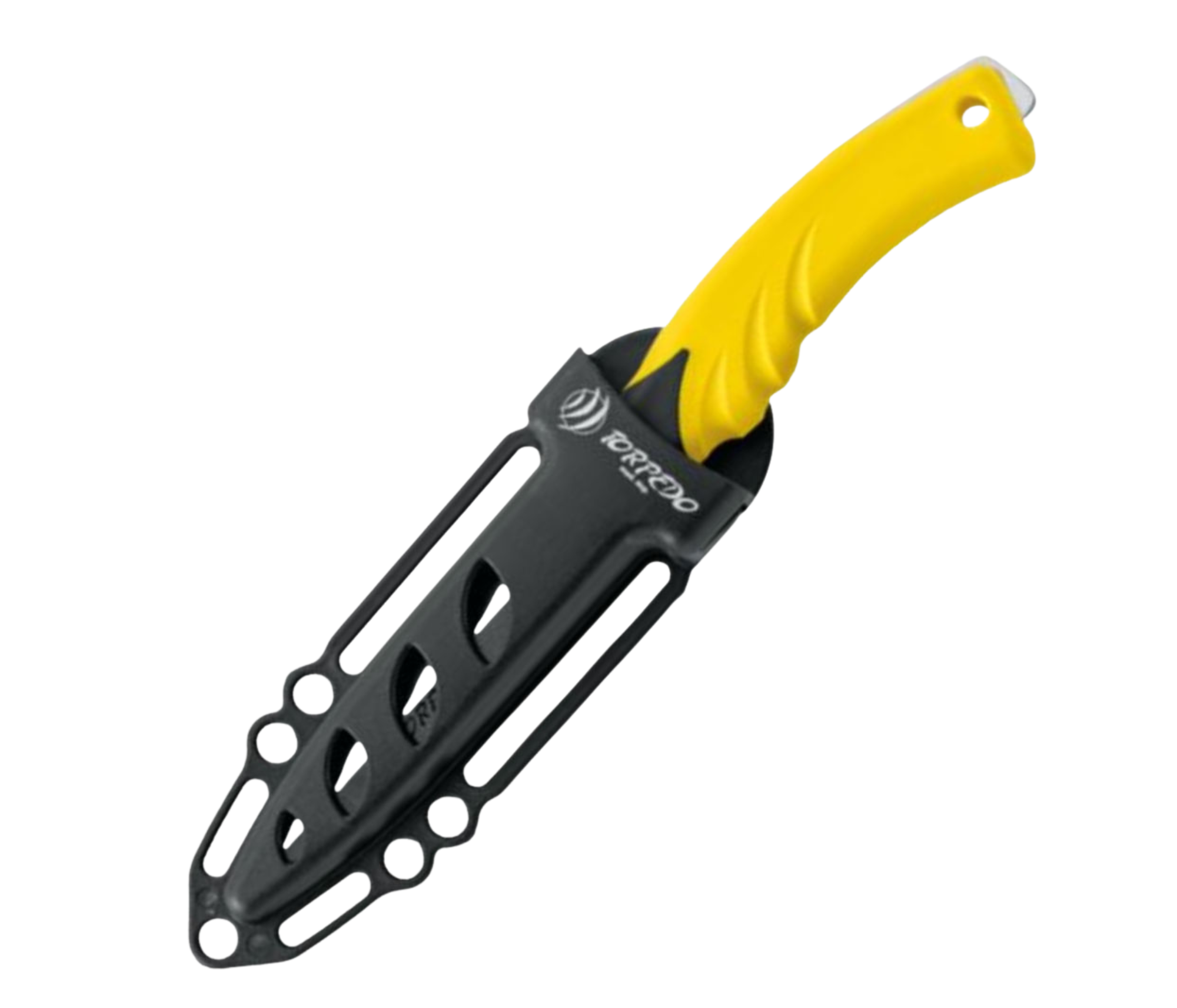 Mac Coltellerie - Torpedo 11BE Dive Knife - Yellow handle/Silver Blade