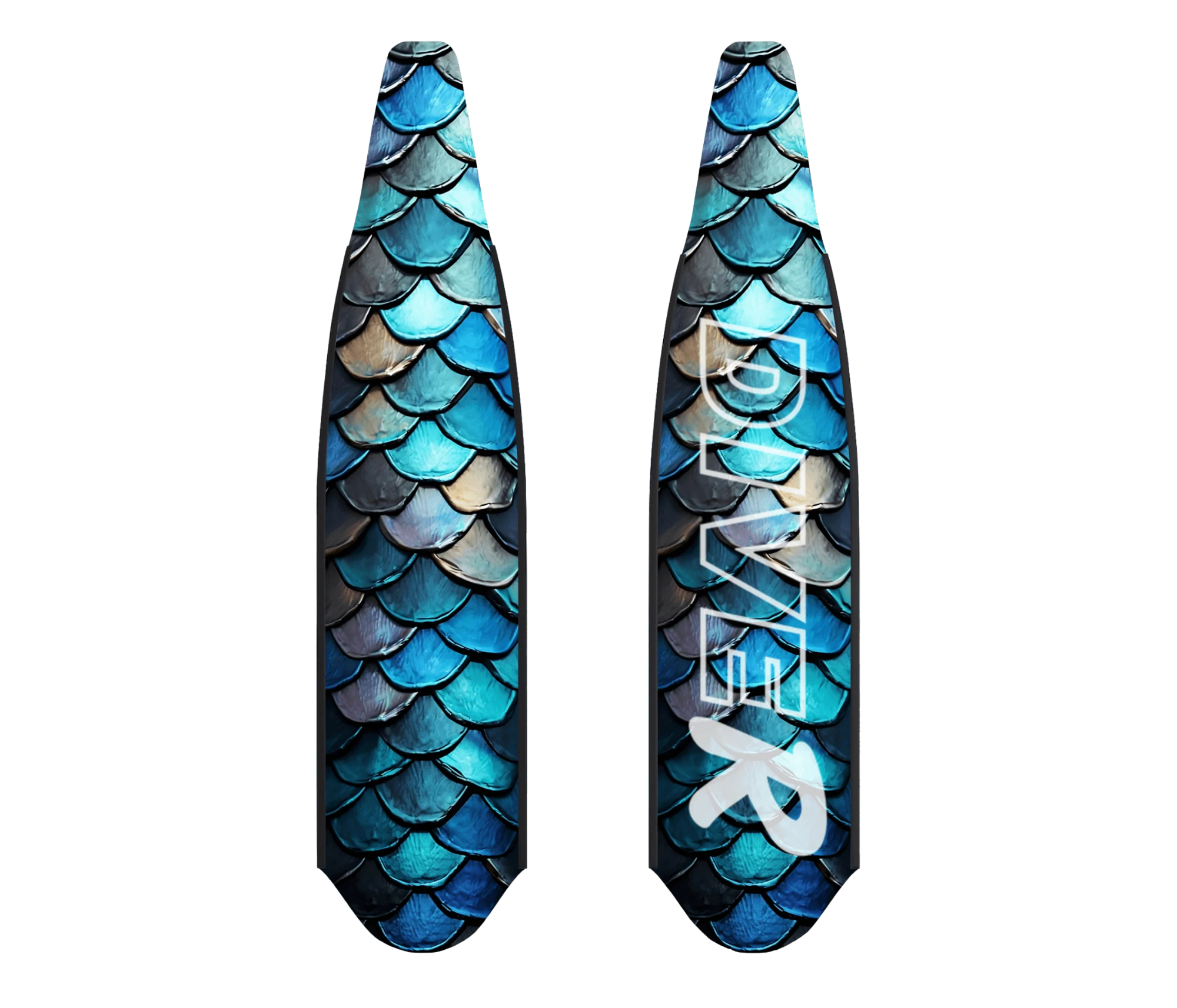 DiveR - Fin Blades - Blue Scale - Composite