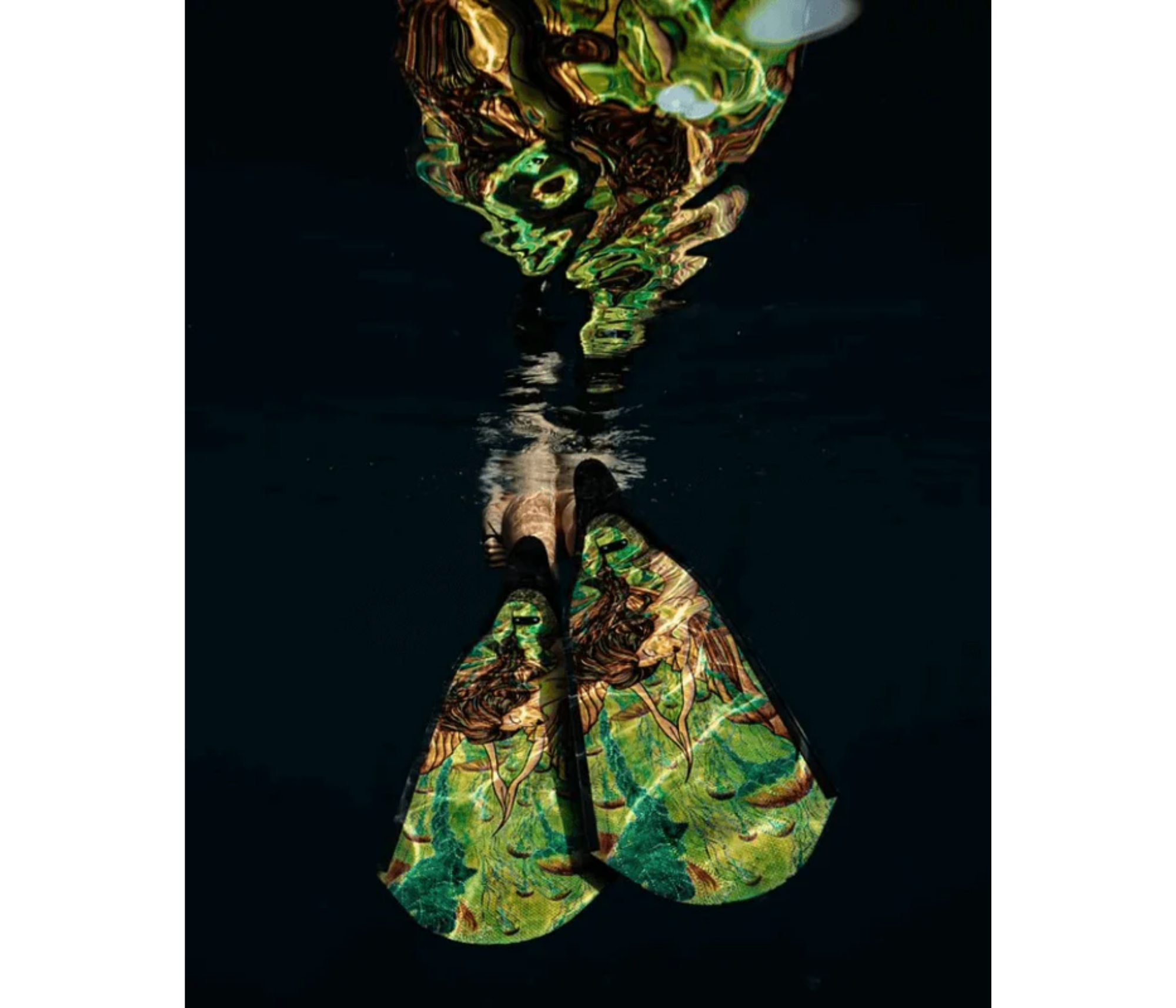 DiveR - Fin Blades - Green Mermaid - Composite