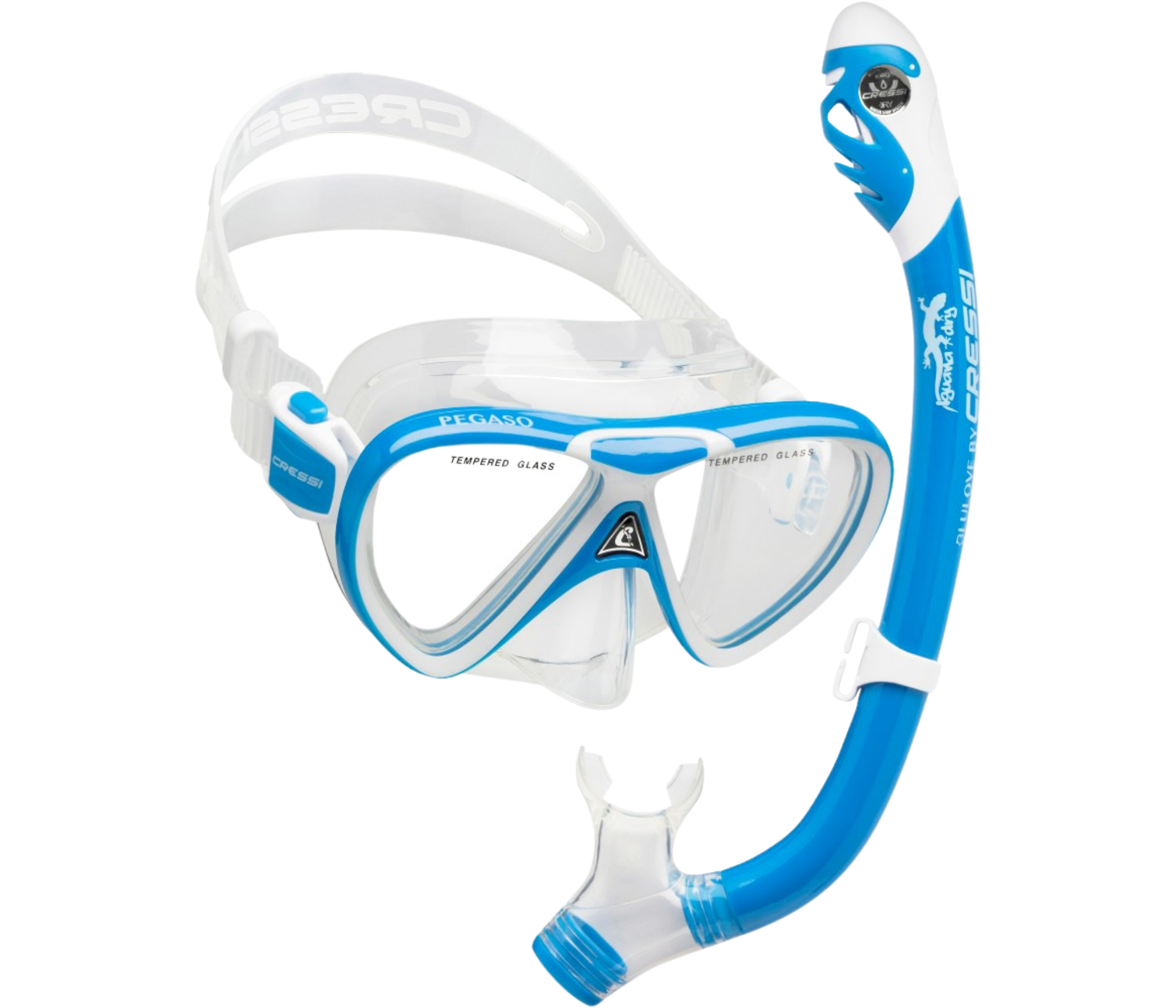 Cressi - Junior Mask + Snorkel Set - Pegaso + Iguana