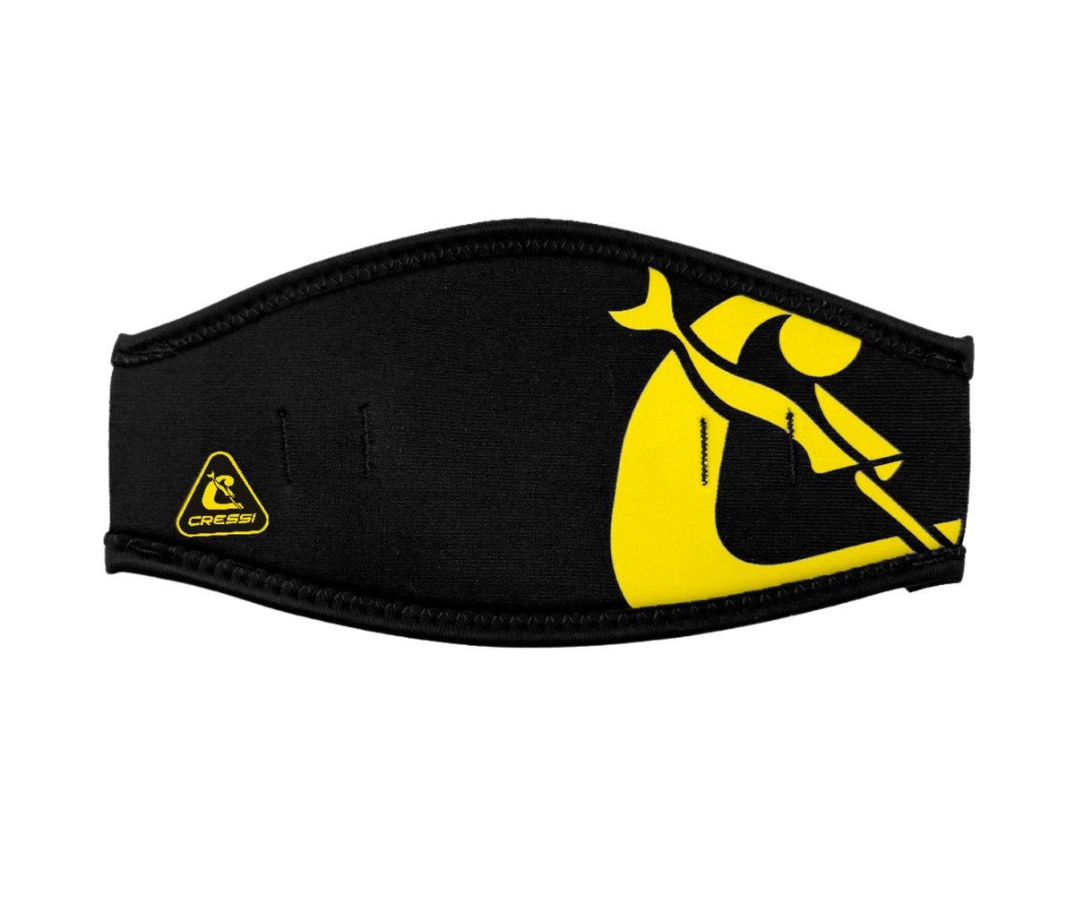 Cressi - Mask Strap Cover 2.0 - Black/Yellow