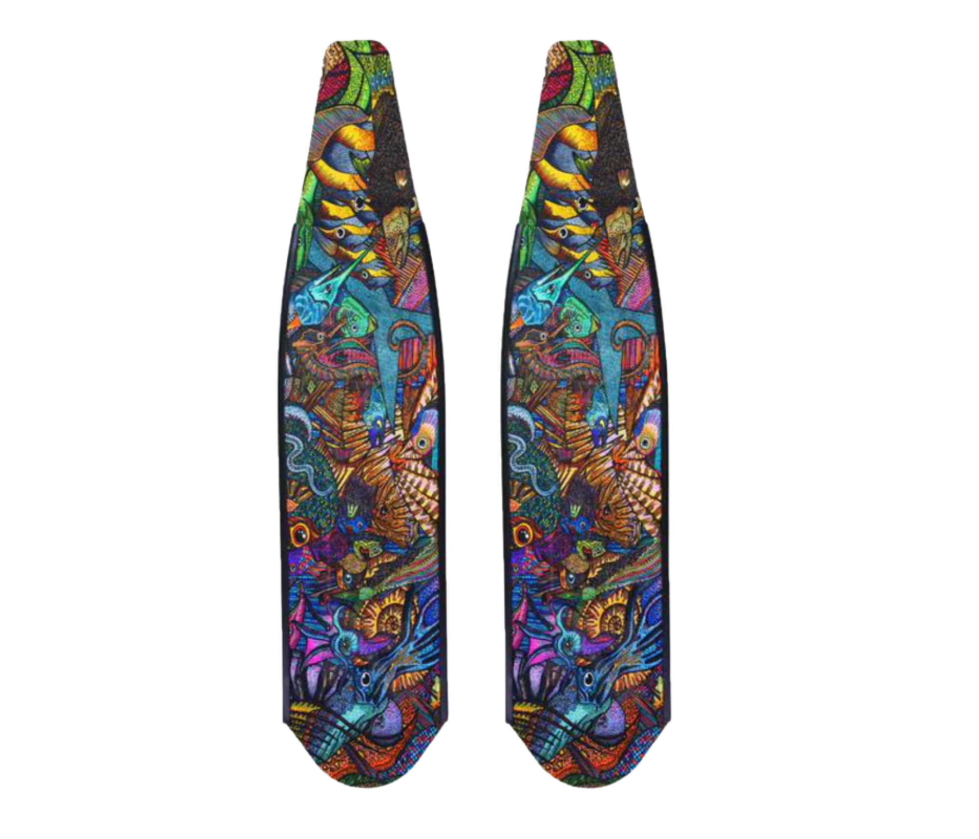 DiveR - Fin Blades - Reef Life - Carbon