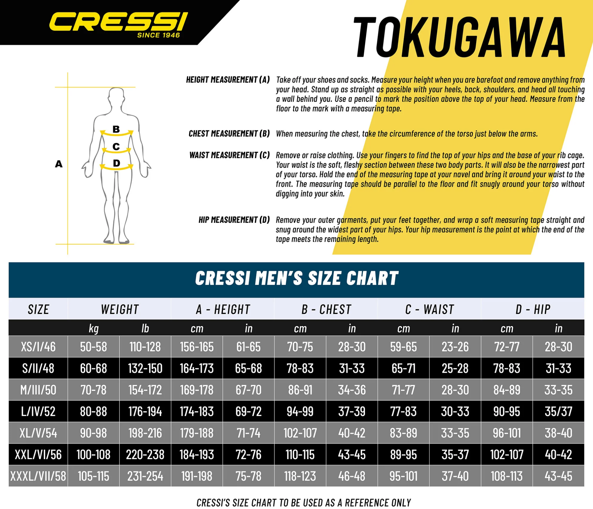 Cressi - Tokugawa - 3mm - 1 Piece