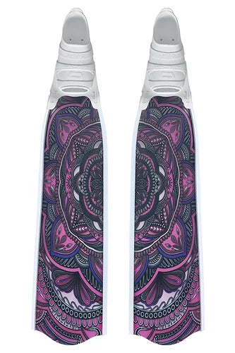 Penetrator - T700x Fin Blades - Pink Mandala - Carbon - Soft, Black Rails image