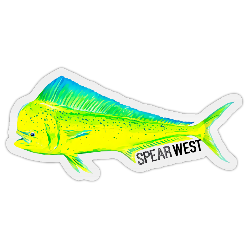 Spear West - Fish Die-Cut Vinyl Stickers - Mahi image