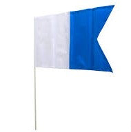 Spear West - PVC Dive Flag With Pole - 750mm x 600mm - XL image
