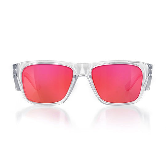SafeStyle - Fusions - Clear Frame - Red Lens - Polarised image 0