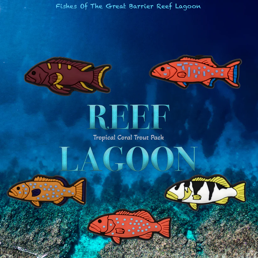 Reef Lagoon - Pacific Coral Trout Charms - 5 Pack image 0