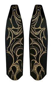 DiveR - Fin Blades - It's Gold - Carbon - Soft image
