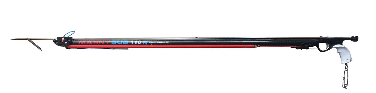 Mannysub - Roller Performer Carbon Speargun - Matte Carbon - Ceramic Bearings - 100cm image 0
