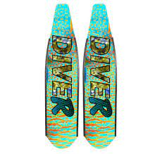 DiveR - Fin Blades - Orange Parrot - Composite - Medium image