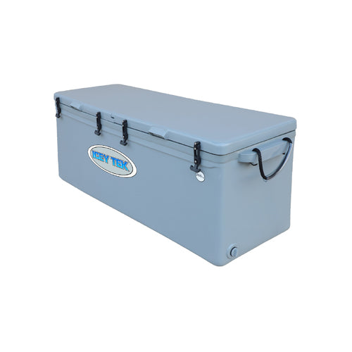Icey Tek - 260L - Split Lid - Ice Box Cooler - Grey - Split Lid Left image 1