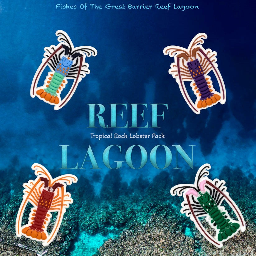 Reef Lagoon - Rock Lobster Charms - 4 Pack image 0