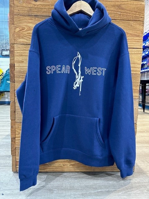 Spear West - Navy Hoodie - Front Print image 2