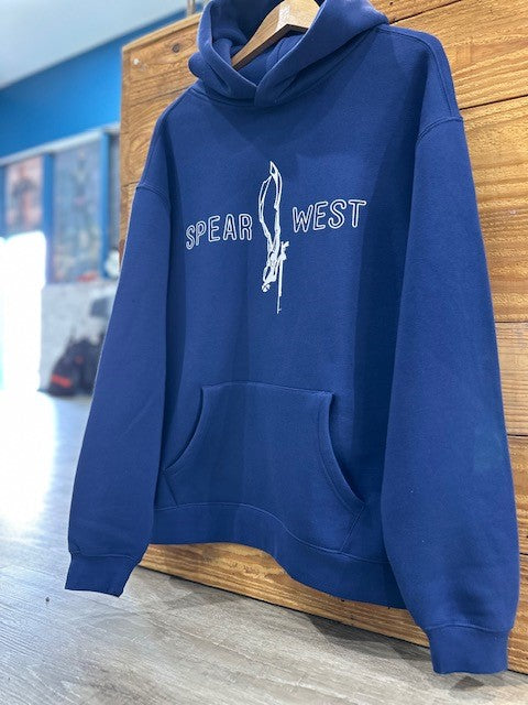 Spear West - Navy Hoodie - Front Print - XL image