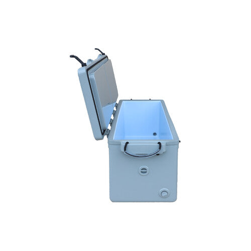Icey Tek - 160L - Split Lid - Ice Box Cooler - Grey - Split Lid Left image 3