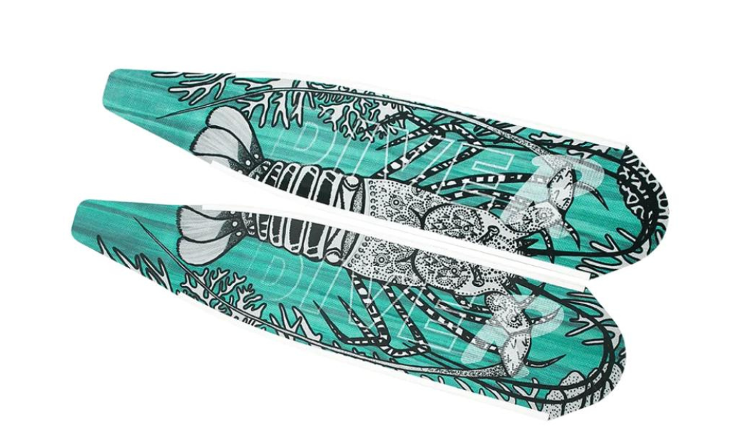DiveR - Fin Blades - Crayfish - Composite image
