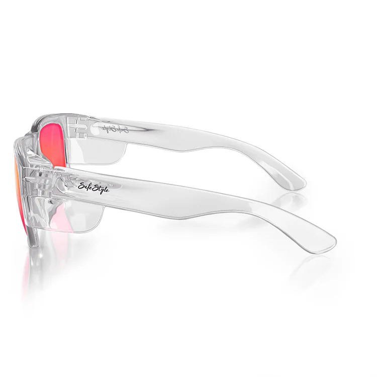 SafeStyle - Fusions - Clear Frame - Red Lens - Polarised image 2
