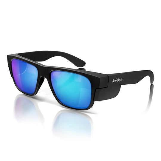 SafeStyle - Fusions - Matte Black/Mirror Blue - Polarised image 0