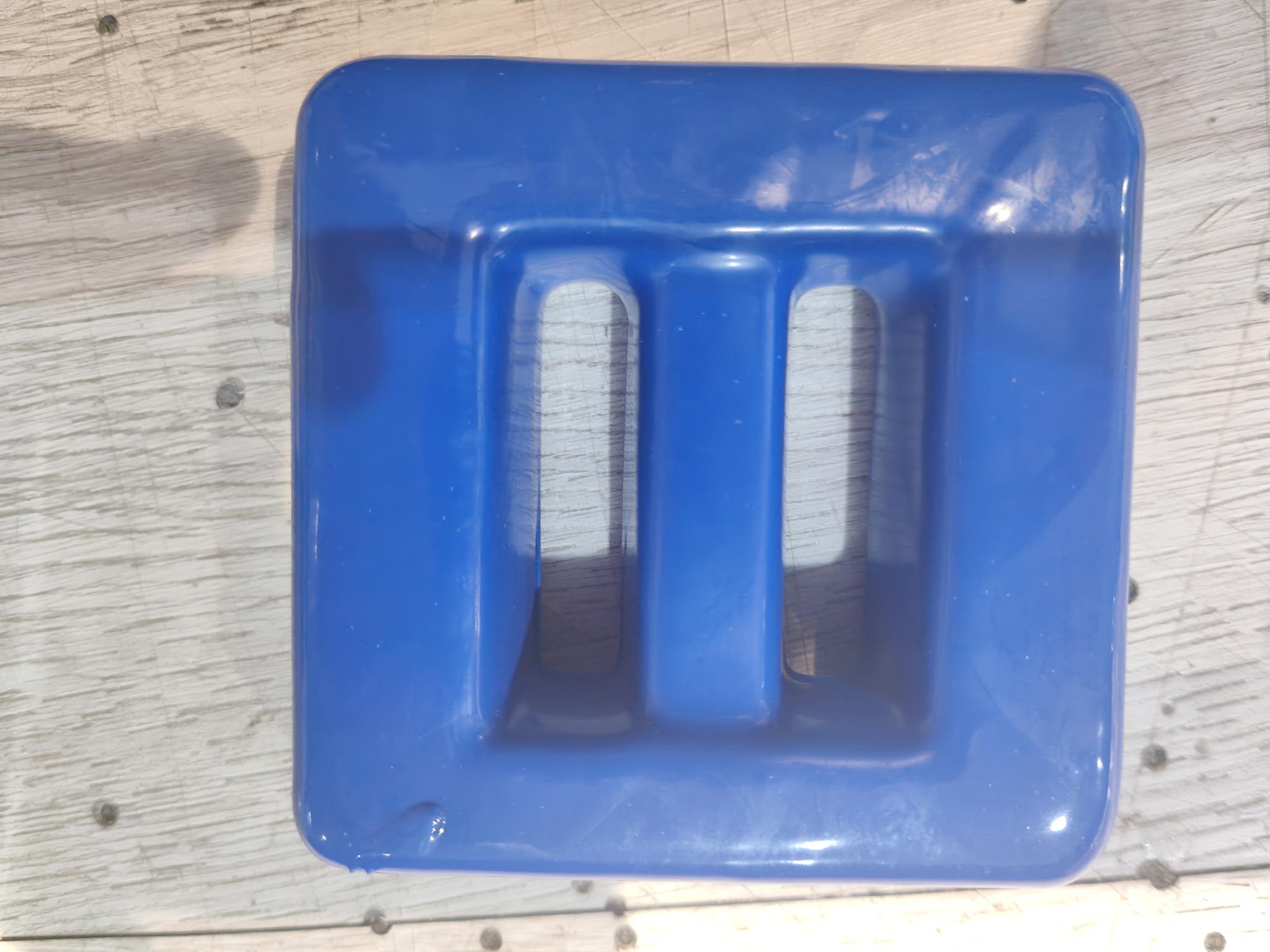 1.5kg - Dive Lead Weight - Square - PVC coated - Belt - Blue image