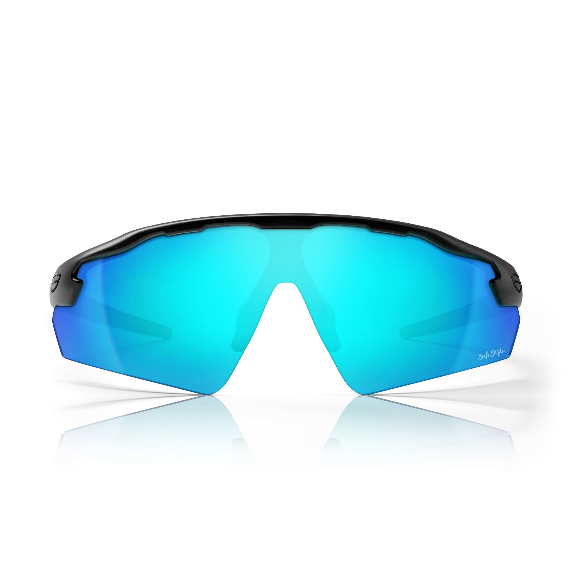 SafeStyle – Phantoms – Matte Black – Blue Lens – UV400 image 1