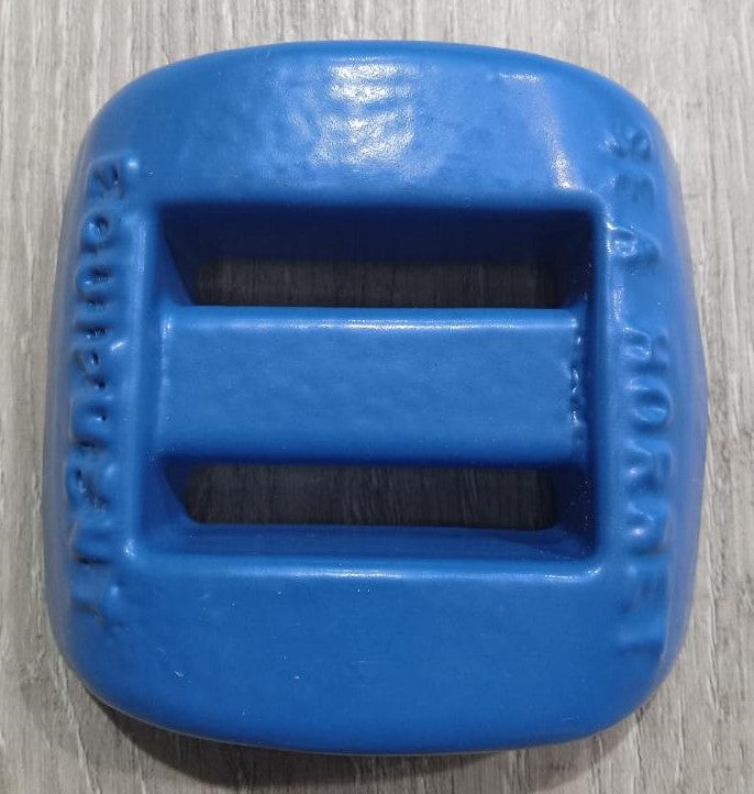 3lb - Dive Lead Weight - Rounded - PVC coated - Belt - Blue image