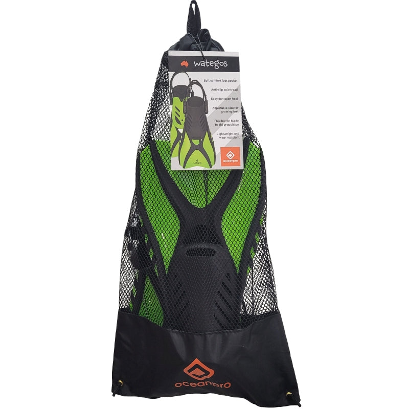 Ocean Pro - Wategos Junior Fins - Lime image 2