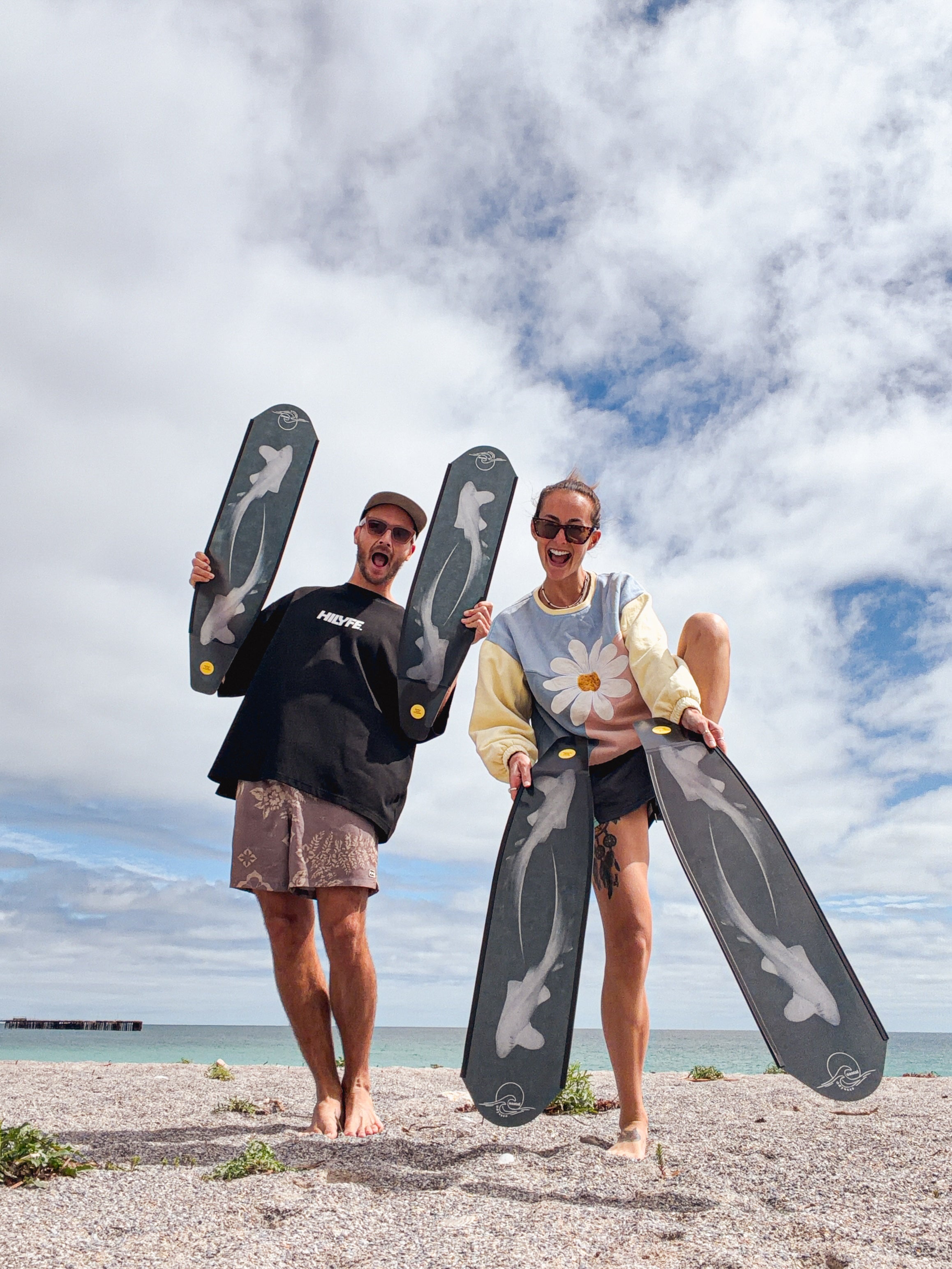 DiveR - Fin Blades - Leopard Shark - Composite - Limited Edition