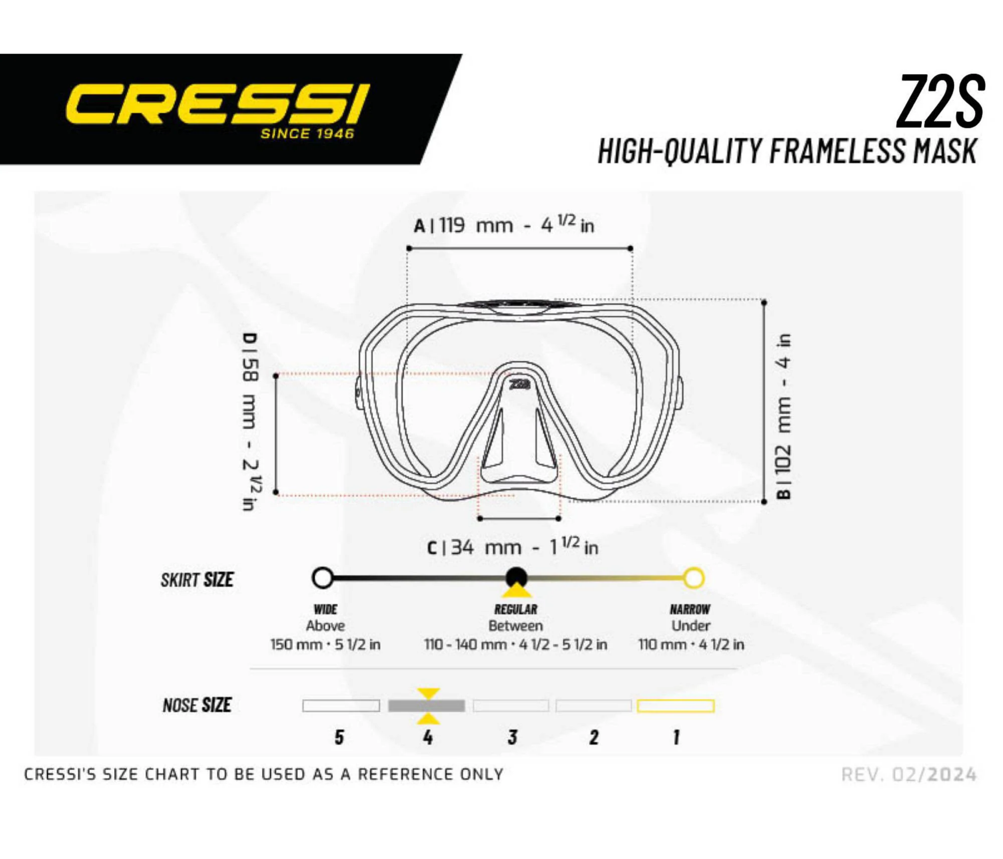 Cressi - Z2 Small Mask