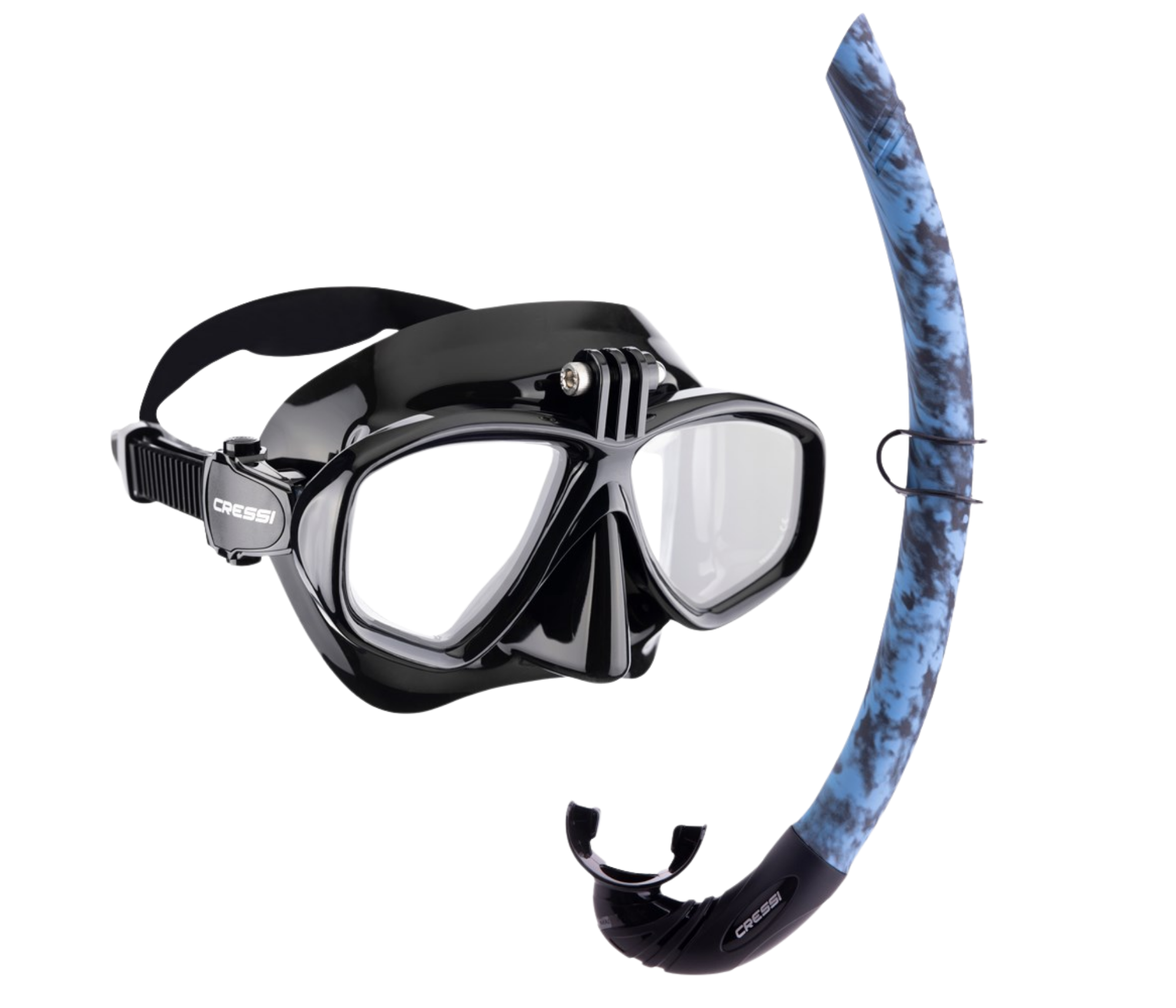 Cressi - Action Mask (Gopro) Snorkel Set