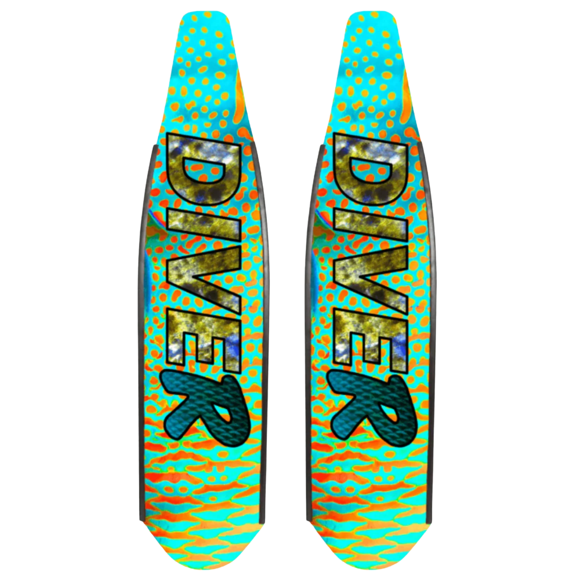 DiveR - Fin Blades - Orange Parrot - Composite