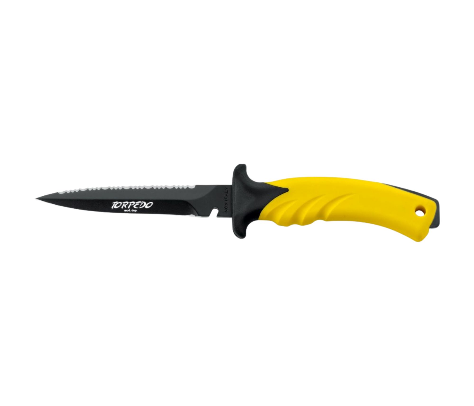 Mac Coltellerie - Torpedo 11BE Dive Knife - Yellow handle/Coated Blade